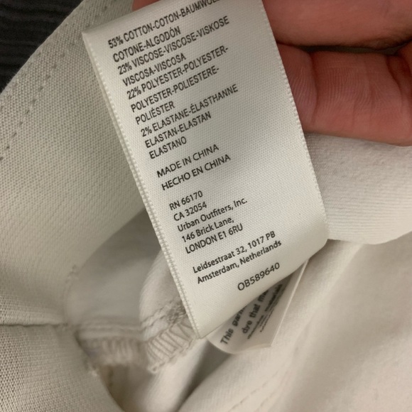 Free People We The Free Flare Leg Jeans Pants Off White Size 28 - Picture 9 of 14